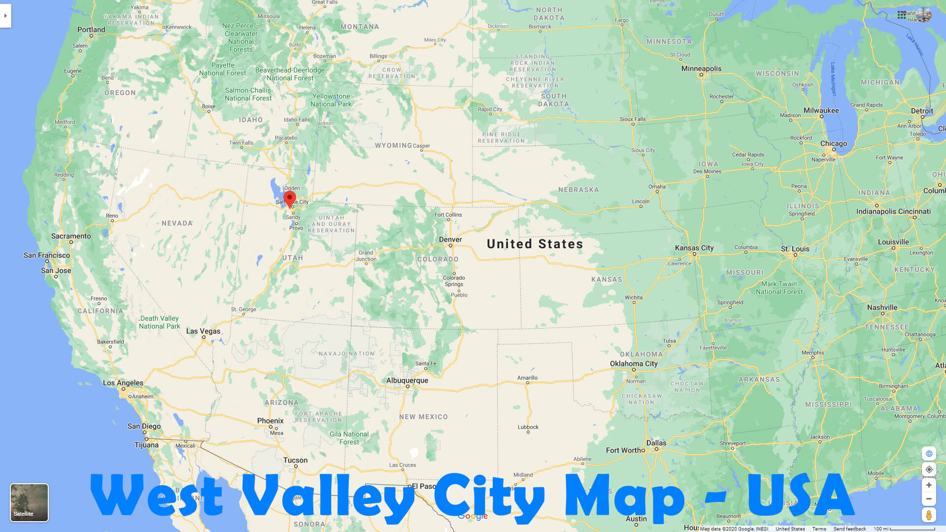 West Vallee Ville Carte   EUA